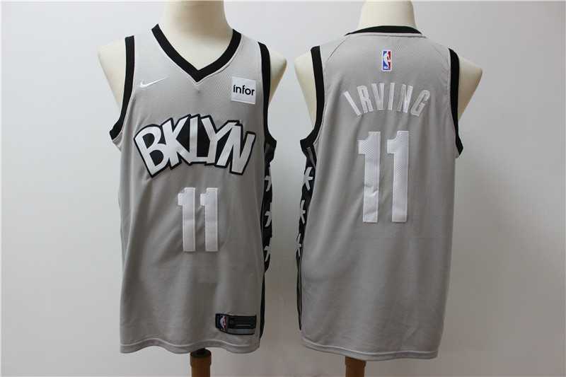 Nets 11 Kyrie Irving Gray Nike Swingman Jersey,We sell and wholesale Nets 11 Kyrie Irving Gray Nike Swingman Jersey on line form chian!